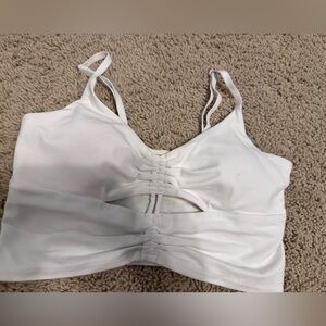 Athleta White Strappy Top
